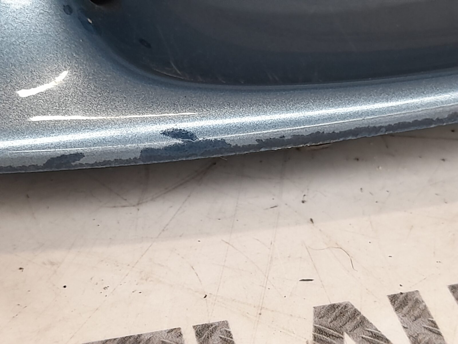 Saab 93 9-3 O/S Outside Door Handle Ice Blue Metallic 304 12768276