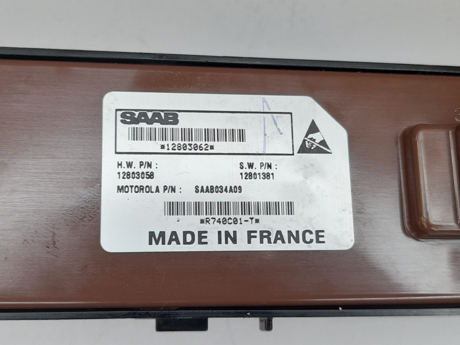 Saab 93 9-3 Nearside Rear Window Switch (No Anti Pinch) 12803062 (03 - 04)