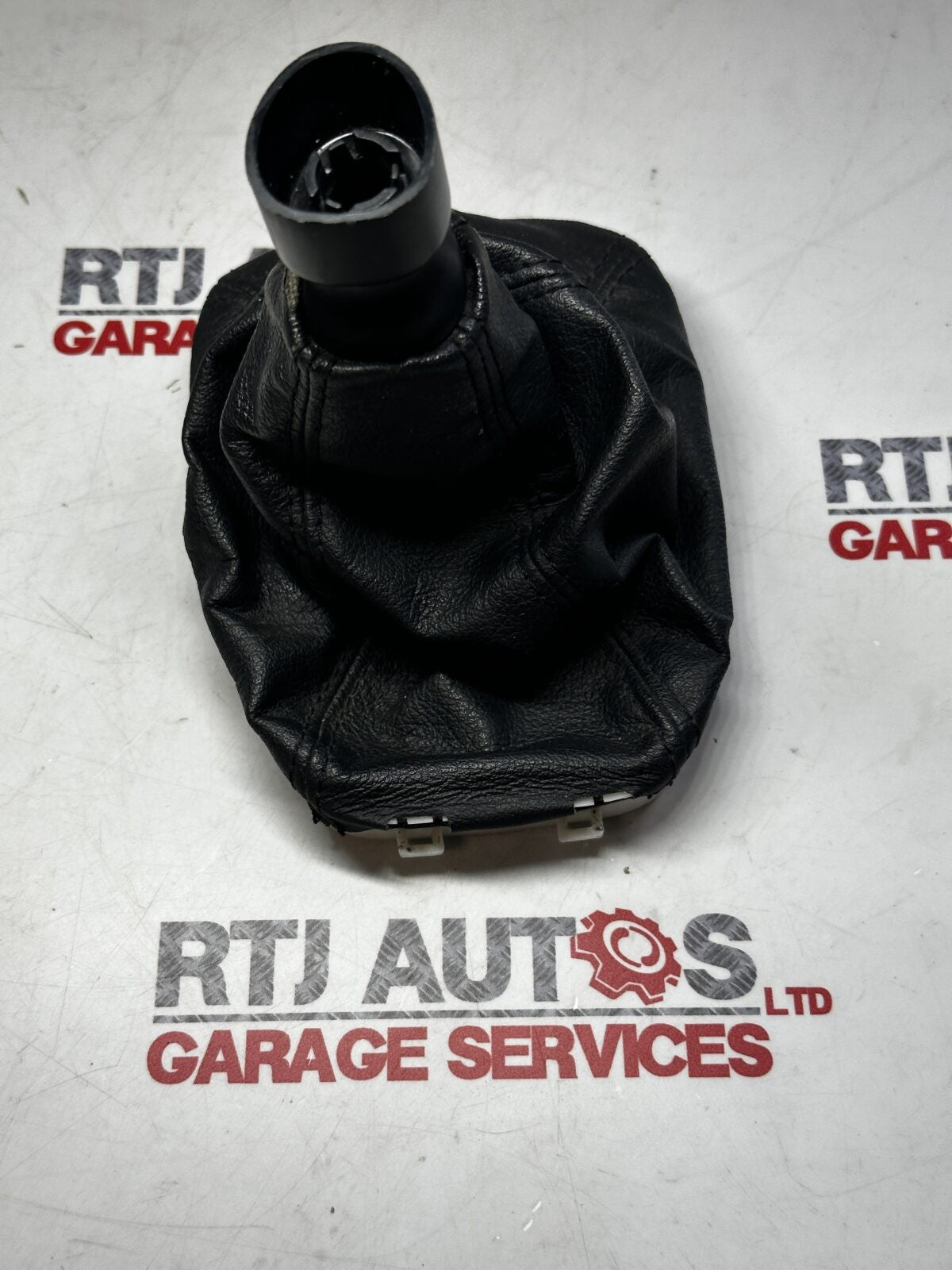 Saab 93 9-3 Used Gear Stick Gaiter Black Leather (Grade 2)