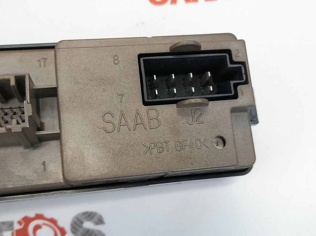 Saab 93 9-3 CV Drivers Front Window Switch Pack w/o Finger Protection 12772065