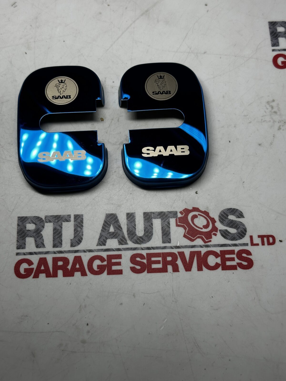 Saab 93 9-3 New Convertible CV Door Striker Plate Covers X2