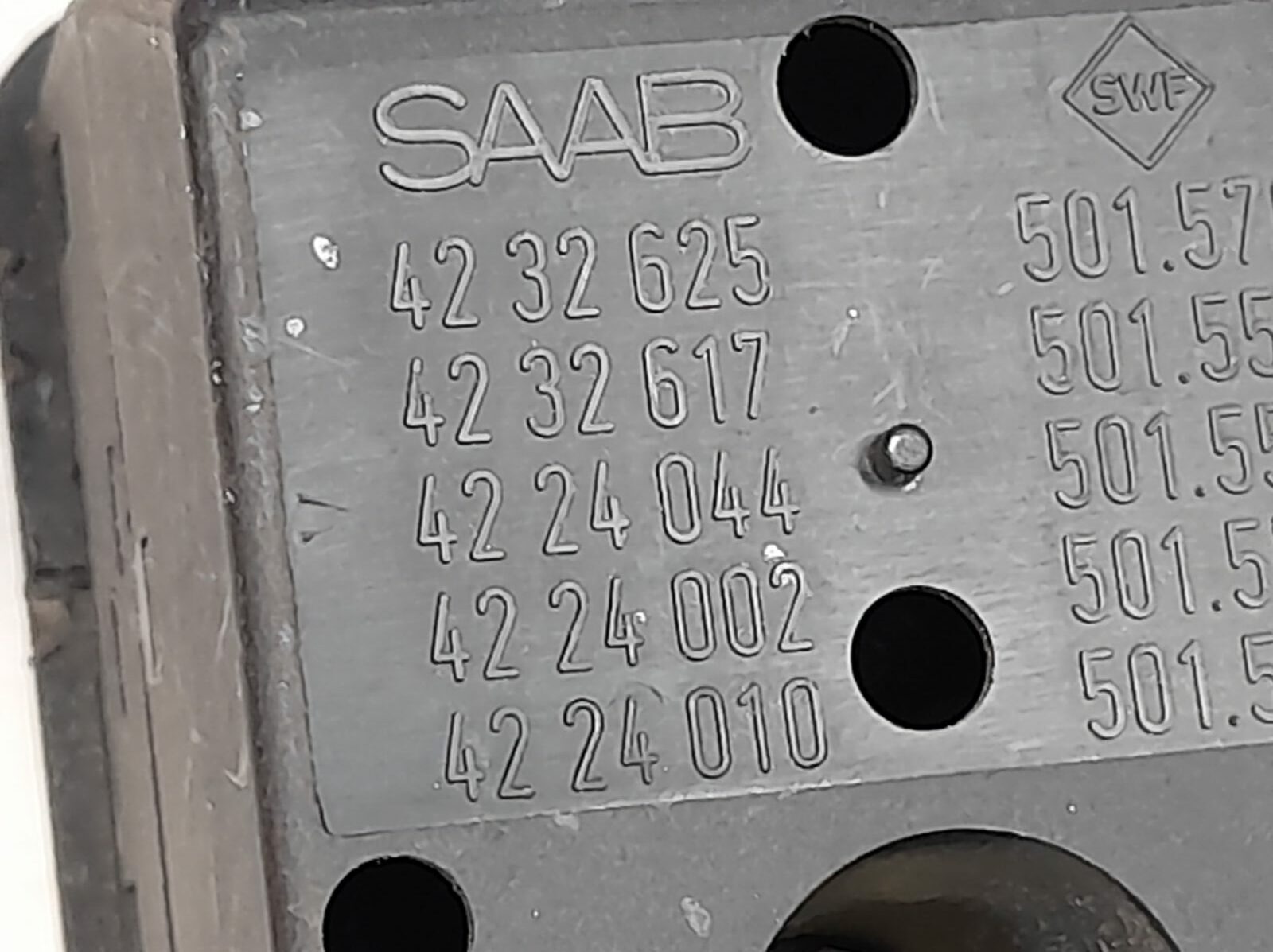 SAAB 900 CV Window Roof Control Switch Pack 4224044 Black