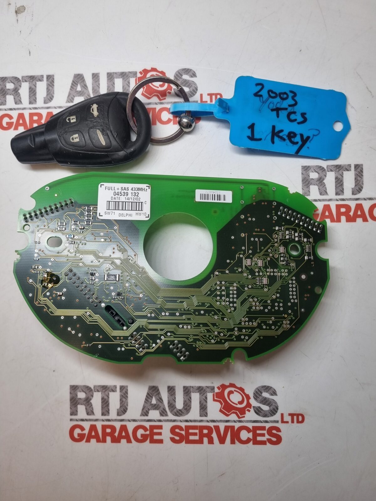 SAAB 93 9-3 2002 - 2003 TCS CIM Circuit Board & 1 Paired Key 14/12/02 12800467