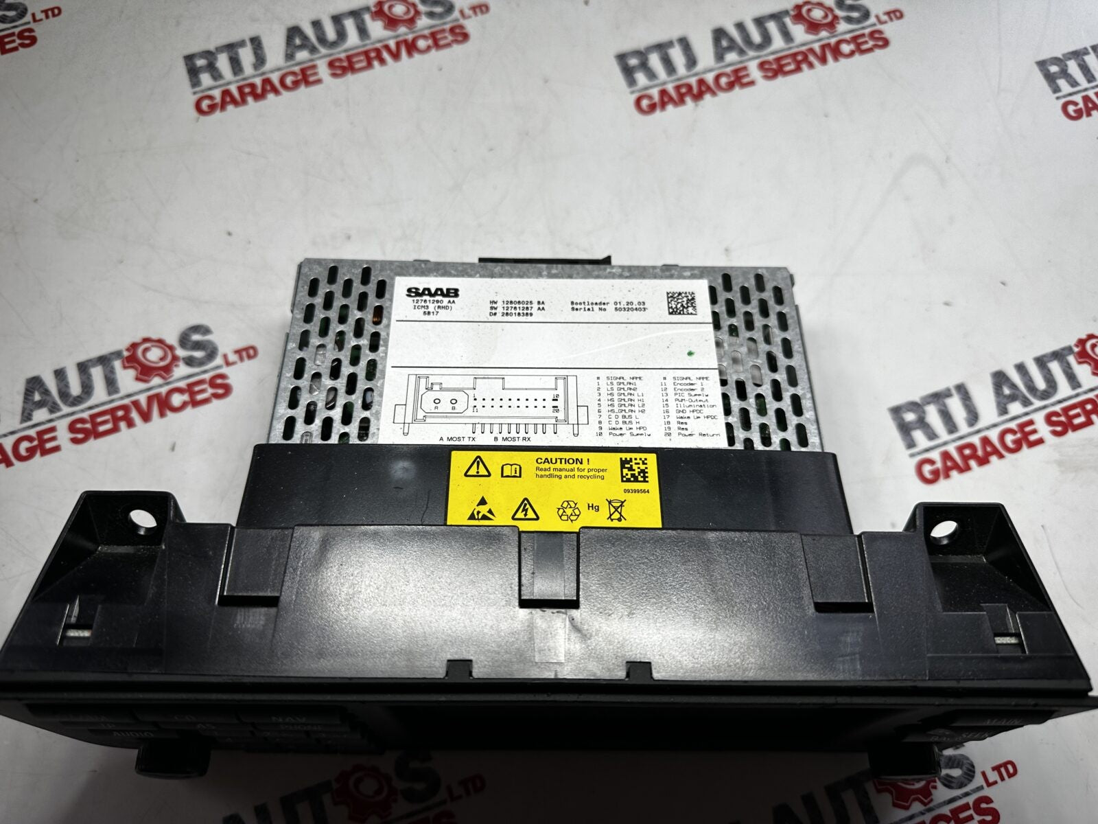 SAAB 9-3 ICM3 STEREO HEAD UNIT 03-06 4D 5D CV  12772171 / 12761290