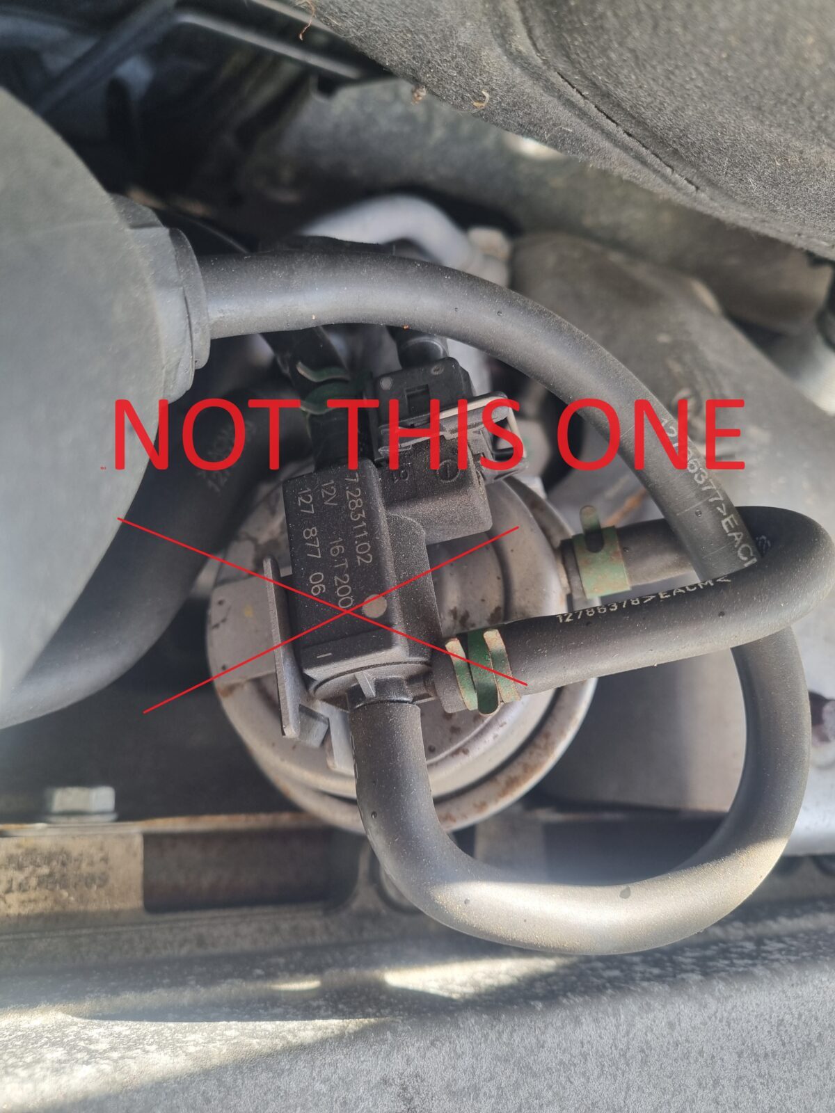 SAAB 9-3 Boost Valve Solenoid Charge Air Bypass 55354158