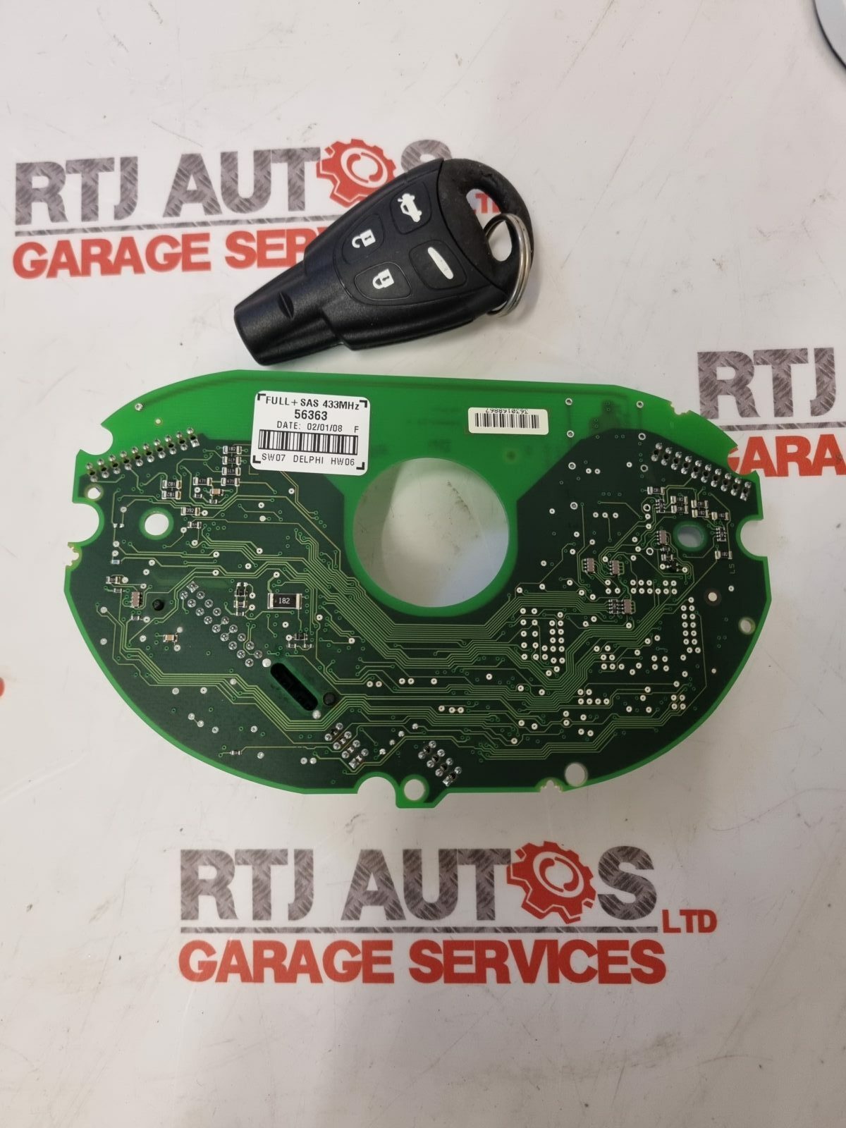 SAAB 93 9-3 2008 TCS CIM Circuit Board & 1 Paired Key 18/05/04 12777261