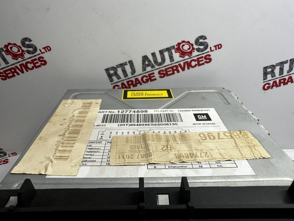 SAAB 9-3 Radio Stereo CD player Head Unit 4D 5D CV 07-Onwards 12774898