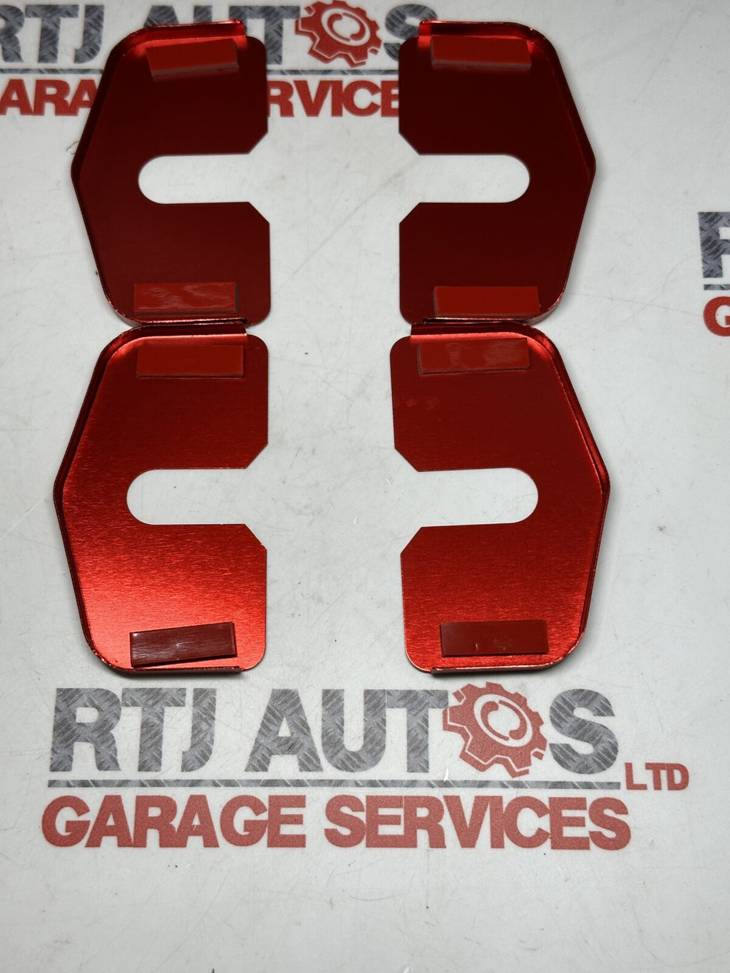 Saab 9-5 Saloon Estate New Door Striker Plate Covers X4 Red