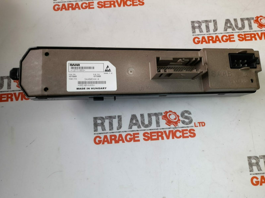 Saab 93 9-3 Nearside Rear Window Switch (No Anti Pinch) 12771993 (From 2007)