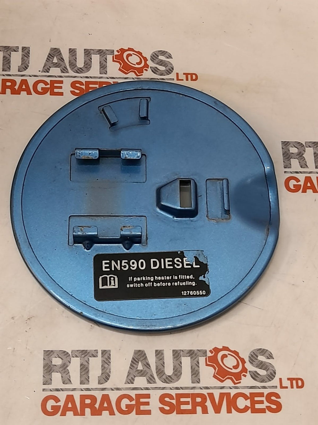 Saab 93 9-3 Fuel Flap Tank Hatch 12797737 12760550 12761984 305 Electric Blue...