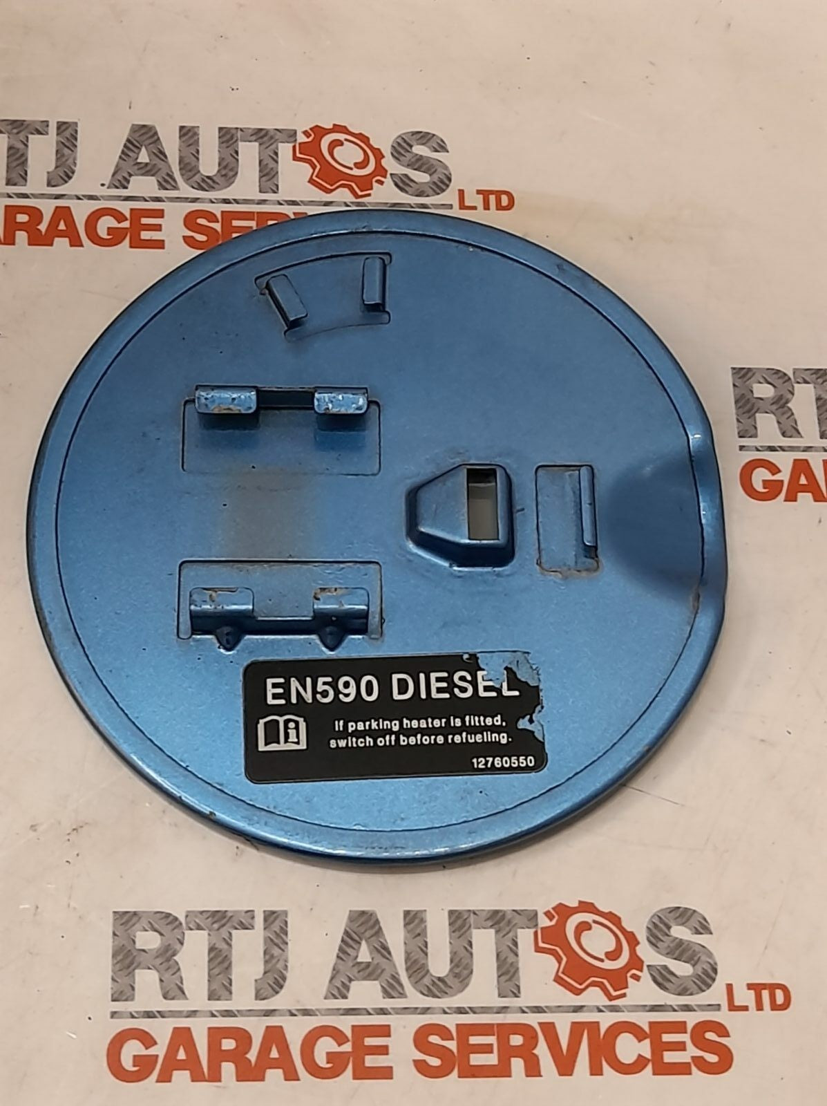 Saab 93 9-3 Fuel Flap Tank Hatch 12797737 12760550 12761984 305 Electric Blue...